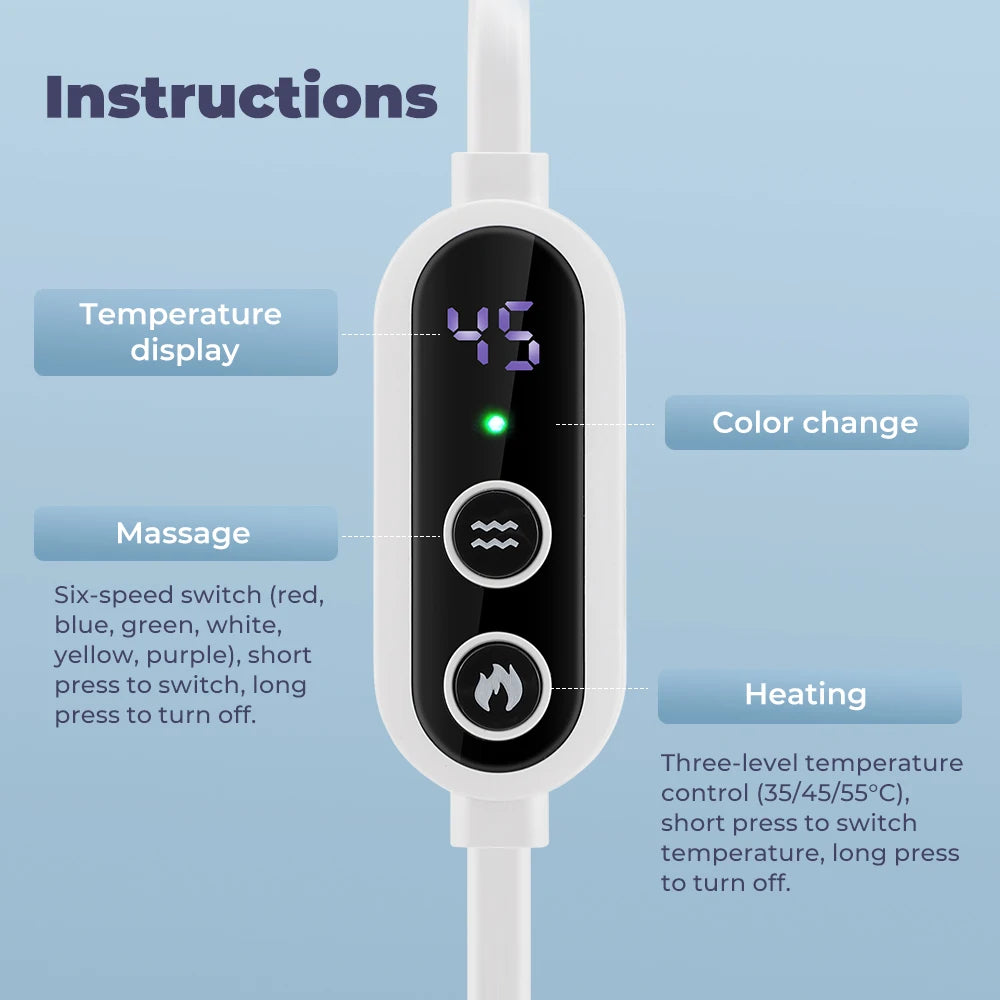 Wireless Heated Eye Massager for Effective Fatigue Relief - Smarsty