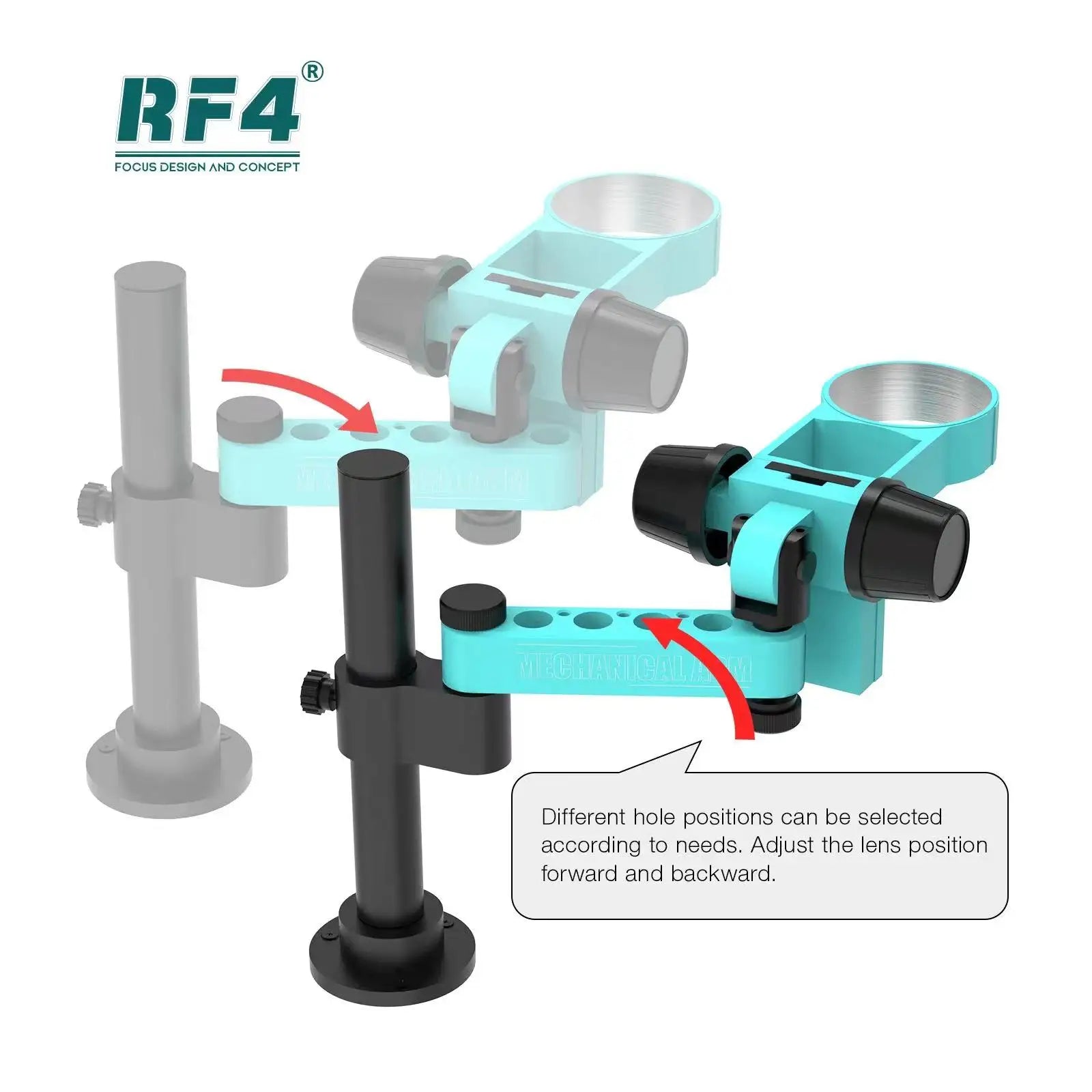 RF4 Stereo Microscope with Articulating Arm for Maintenance - Smarsty