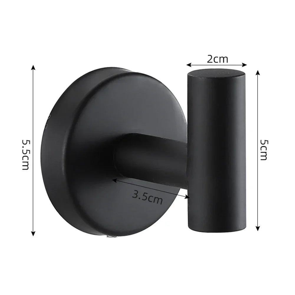 Stainless Steel Towel Hooks for Secure Bathroom Organization - Smarsty