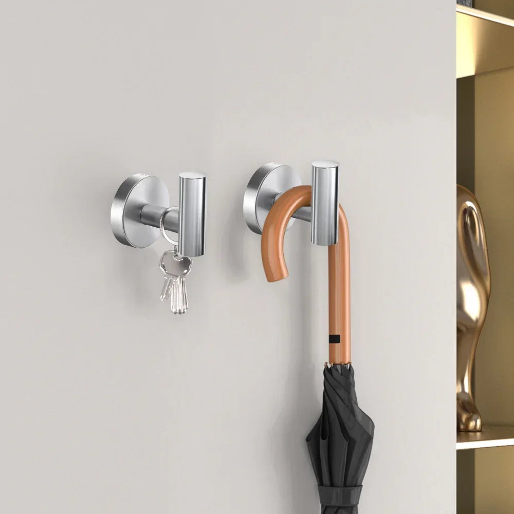 Stainless Steel Towel Hooks for Secure Bathroom Organization - Smarsty