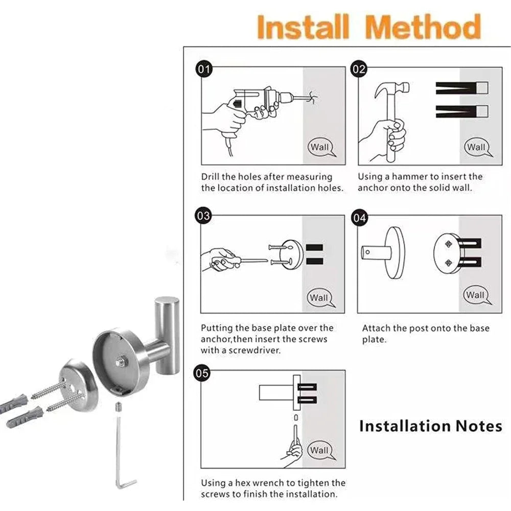 Stainless Steel Towel Hooks for Secure Bathroom Organization - Smarsty