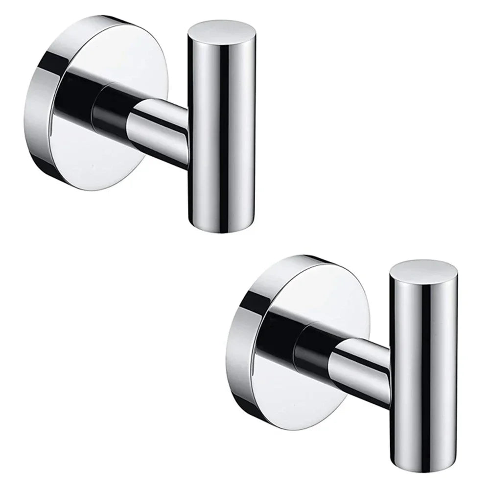 Stainless Steel Towel Hooks for Secure Bathroom Organization - Smarsty