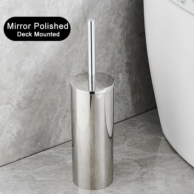 Stainless Steel Wall Mounted Toilet Brush Holder Accessory - Smarsty