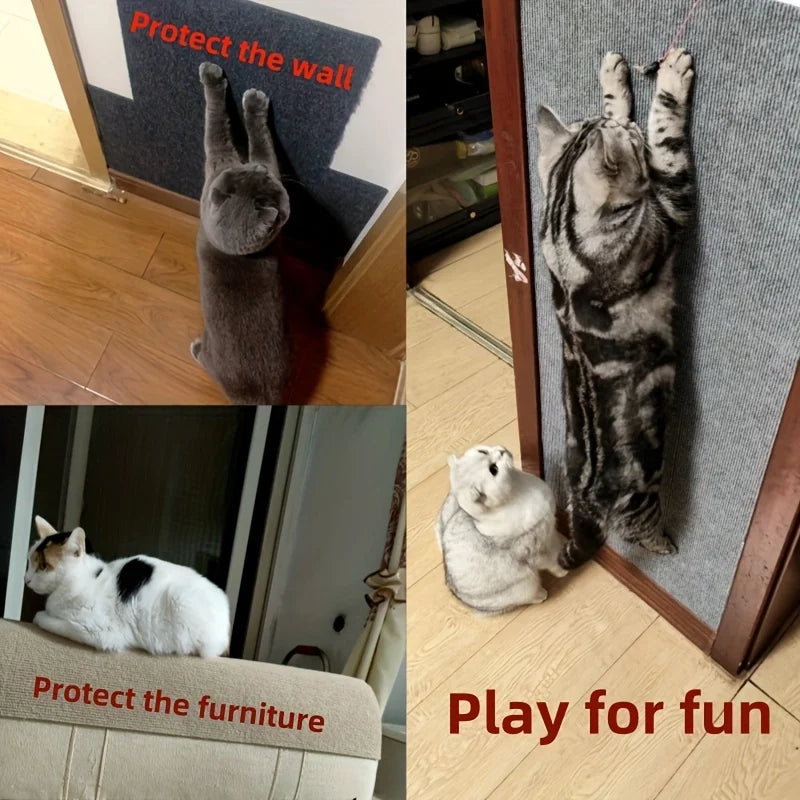 Wall Mounted Cat Scratching Pad Durable Non Slip Design - Smarsty