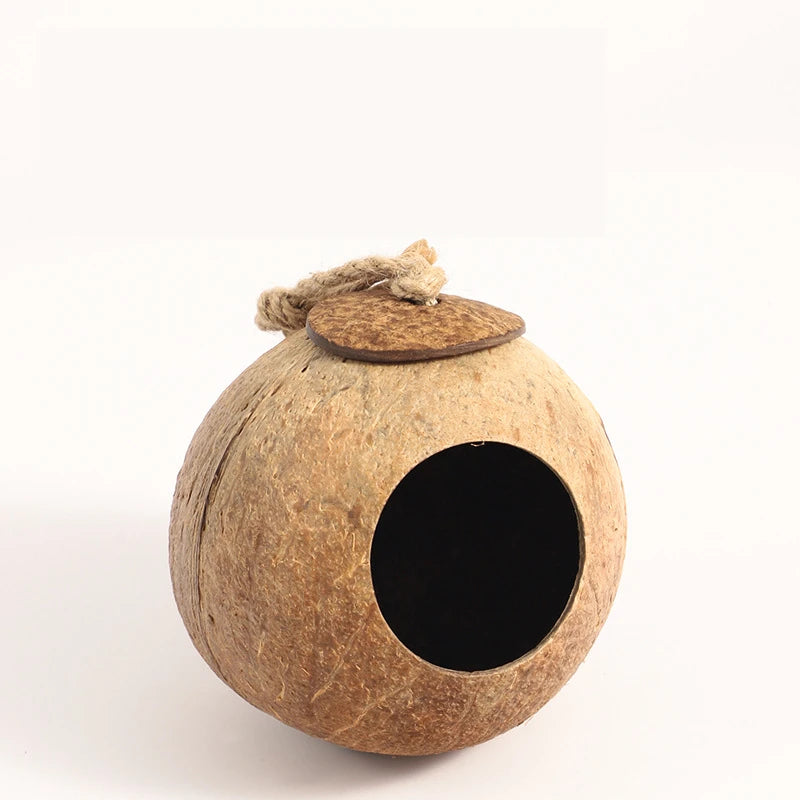 Bite-Resistant Natural Coconut House for Small Pets - Smarsty