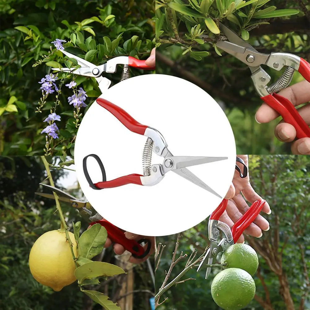 Ergonomic Gardening Hand Pruner with Stainless Steel Blades - Smarsty