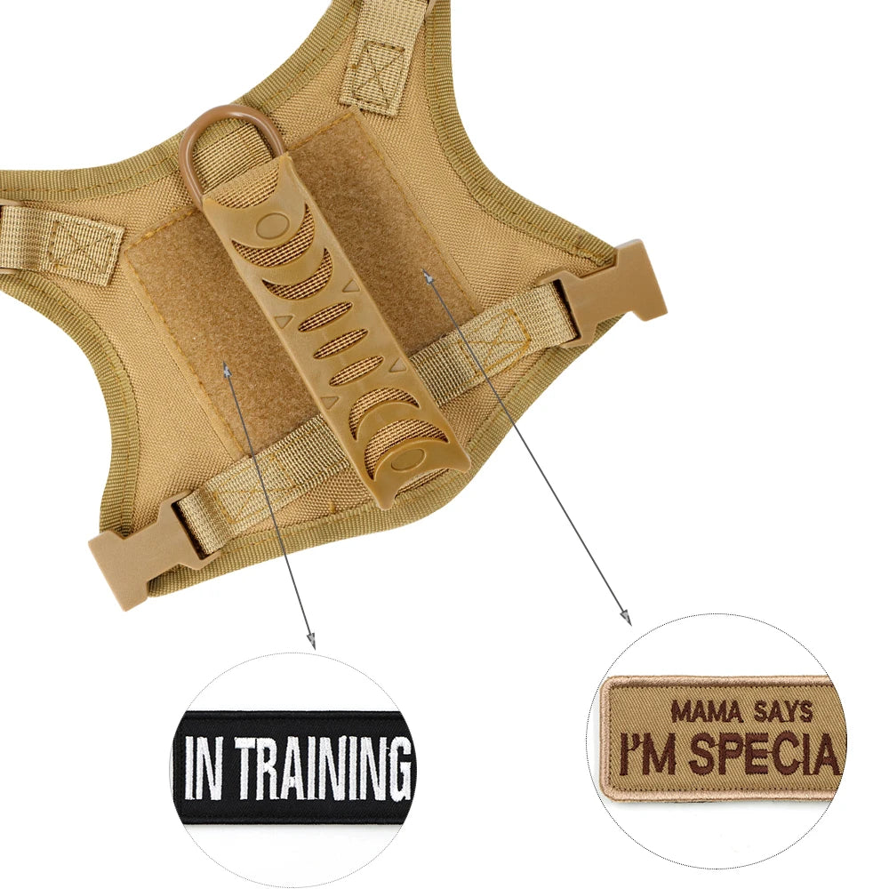 Adjustable Tactical Puppy Harness and Leash for Training - Smarsty