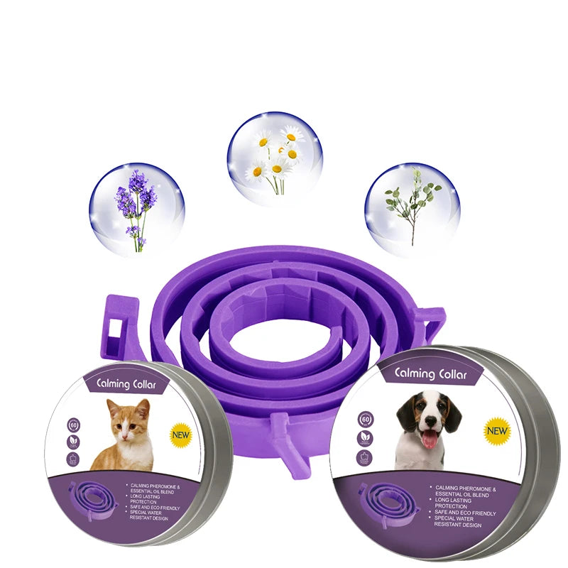 Adjustable Pet Calming Collar for Anxiety Relief - Smarsty