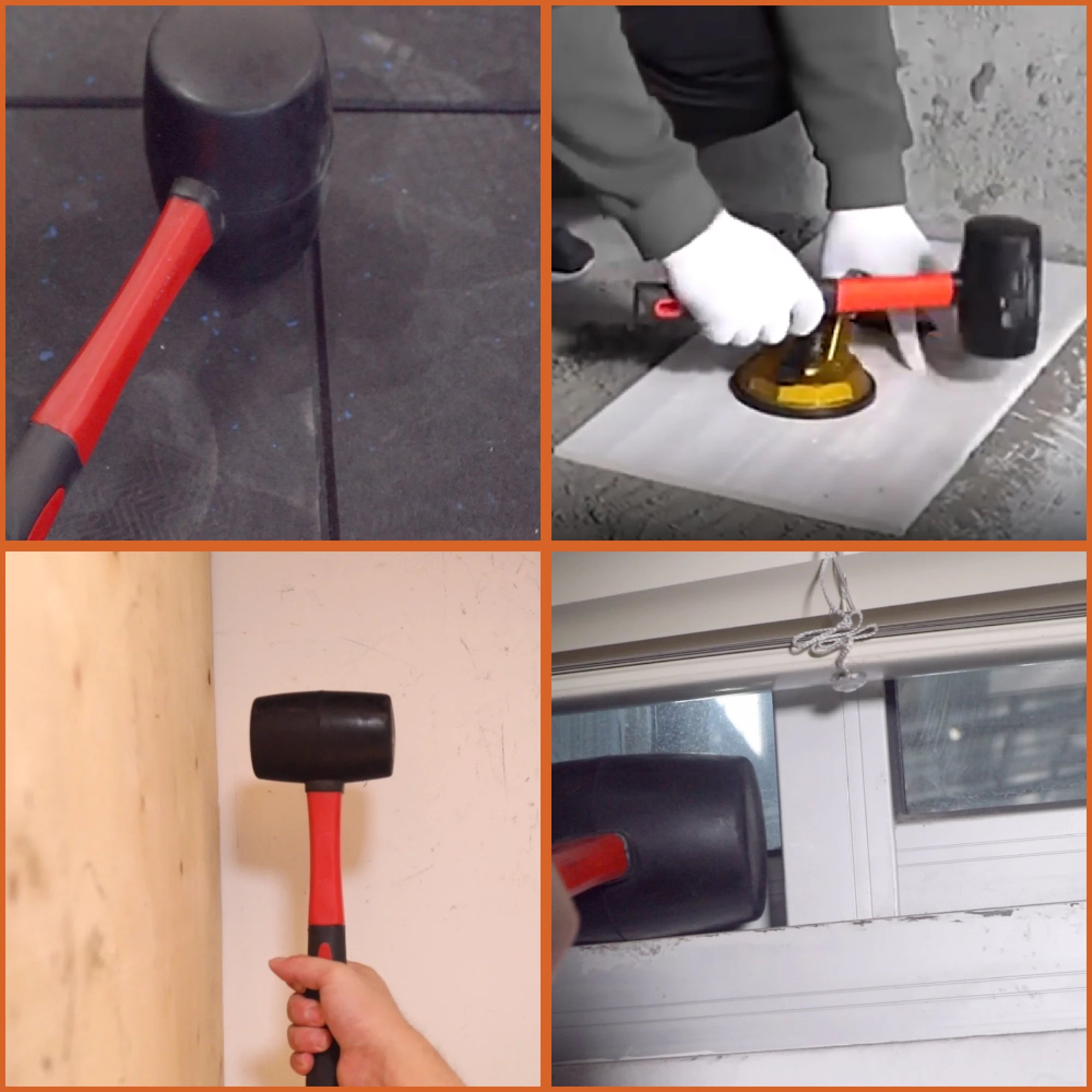 Hi-Spec Heavy Duty Rubber Mallet for Multi-Purpose Use - Smarsty