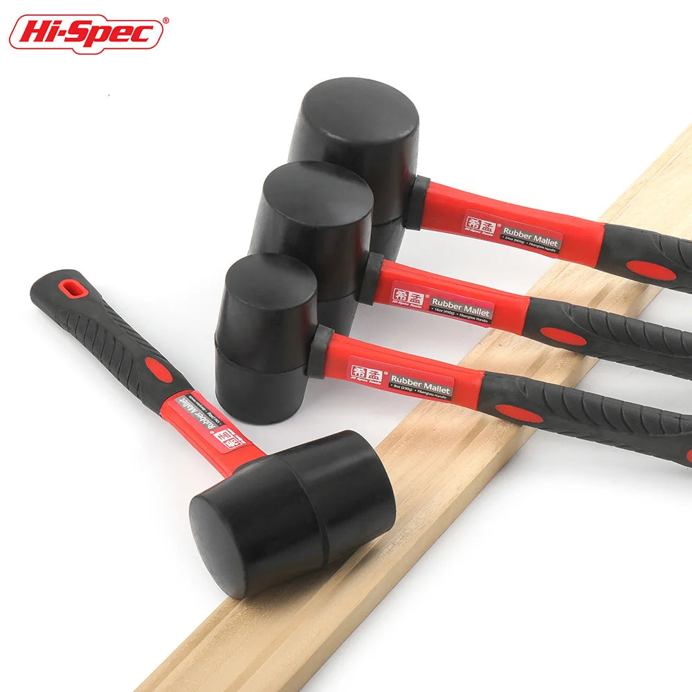 Hi-Spec Heavy Duty Rubber Mallet for Multi-Purpose Use - Smarsty