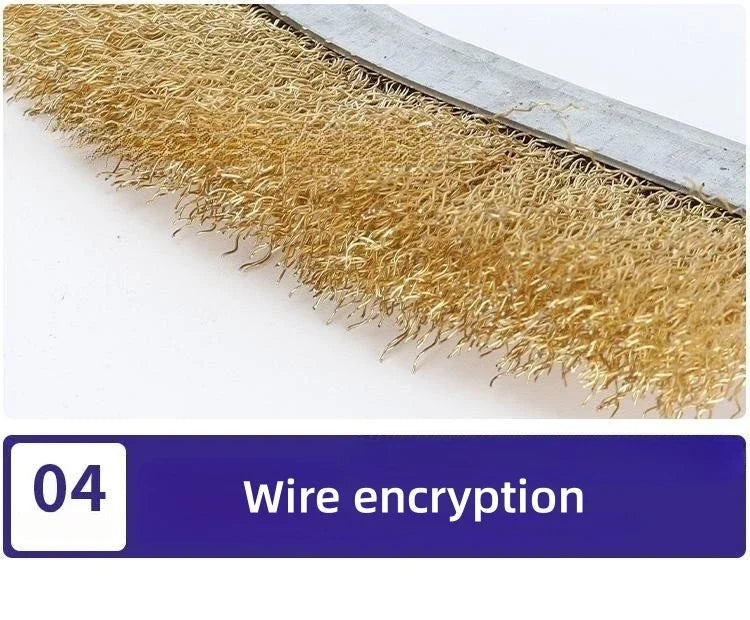 Brass Plated Steel Wire Brush For BBQ Grill Cleaning - Smarsty