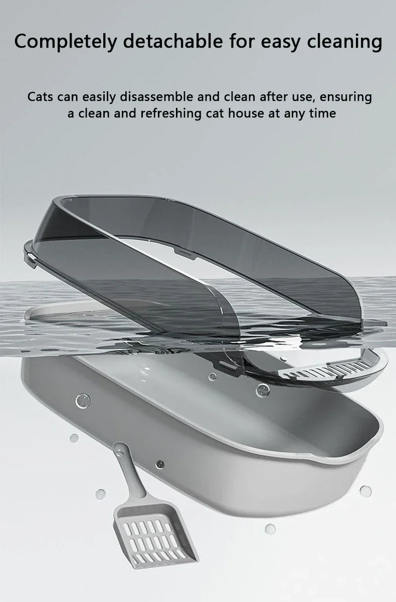 Thickened Splashproof Cat Litter Box with Scoop - Smarsty