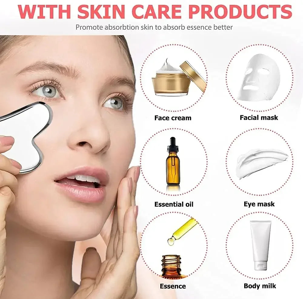 Stainless Steel Gua Sha Board for Facial Massage - Smarsty