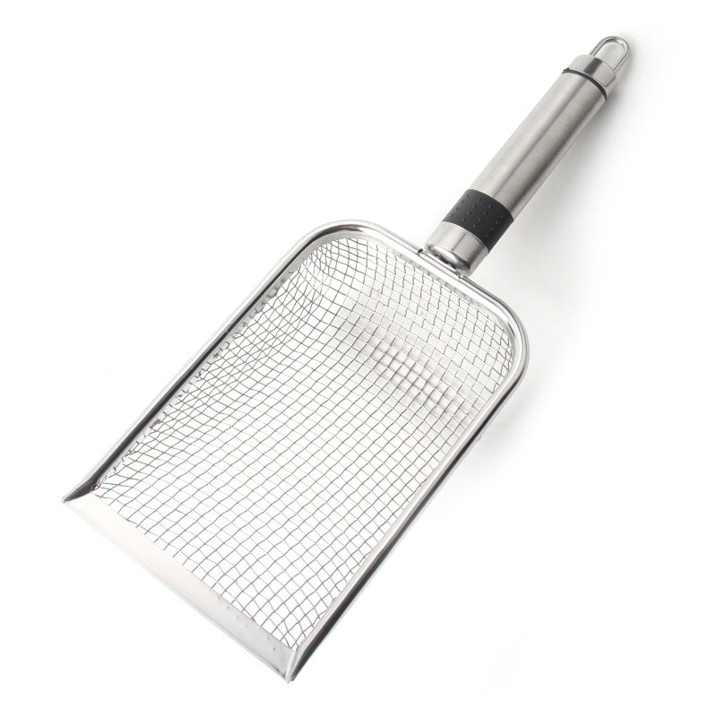Long Handle Stainless Steel Cat Litter Scoop for Easy Cleanup - Smarsty