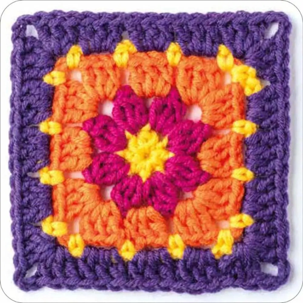 DIY Knitted Granny Square Pattern Card Set - Smarsty
