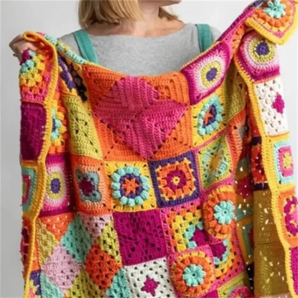 DIY Knitted Granny Square Pattern Card Set - Smarsty