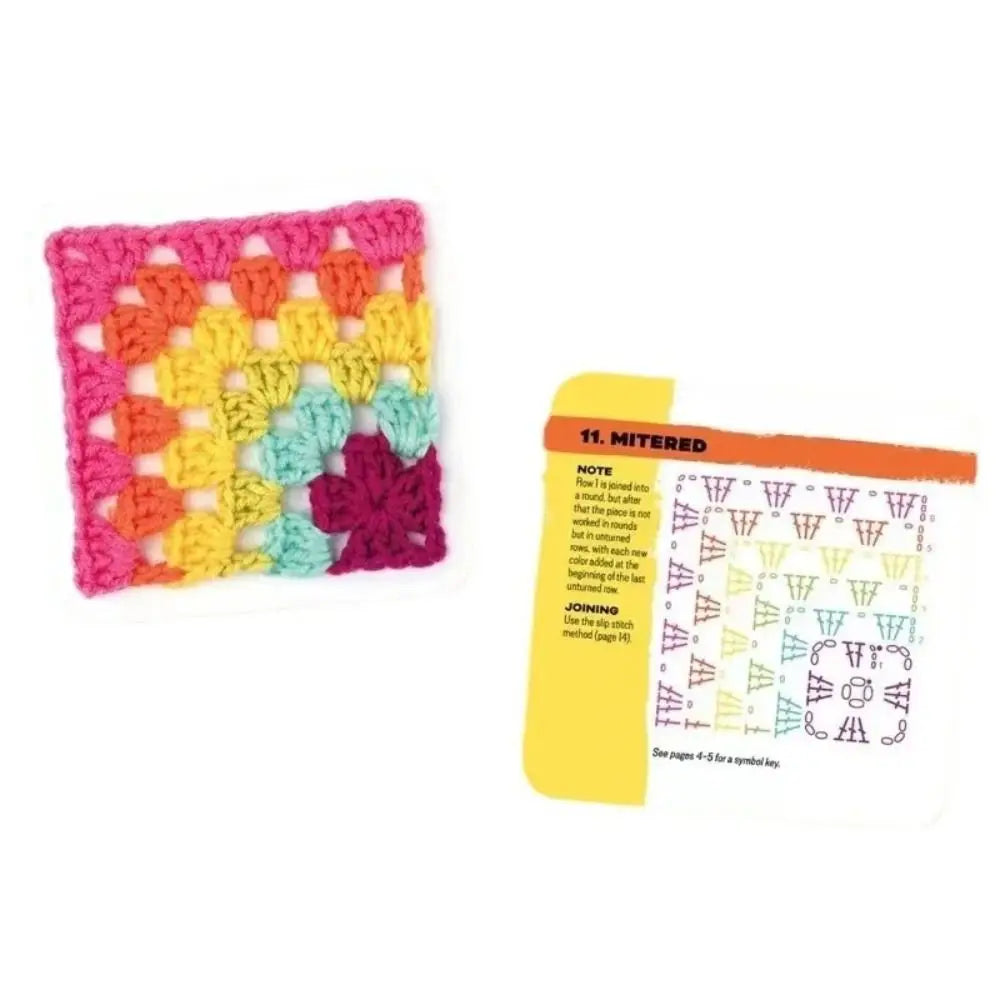 DIY Knitted Granny Square Pattern Card Set - Smarsty