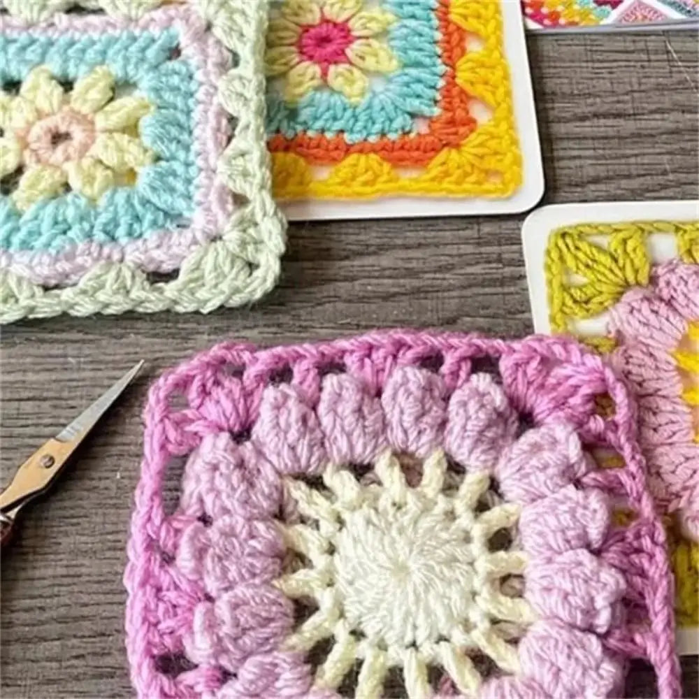 DIY Knitted Granny Square Pattern Card Set - Smarsty