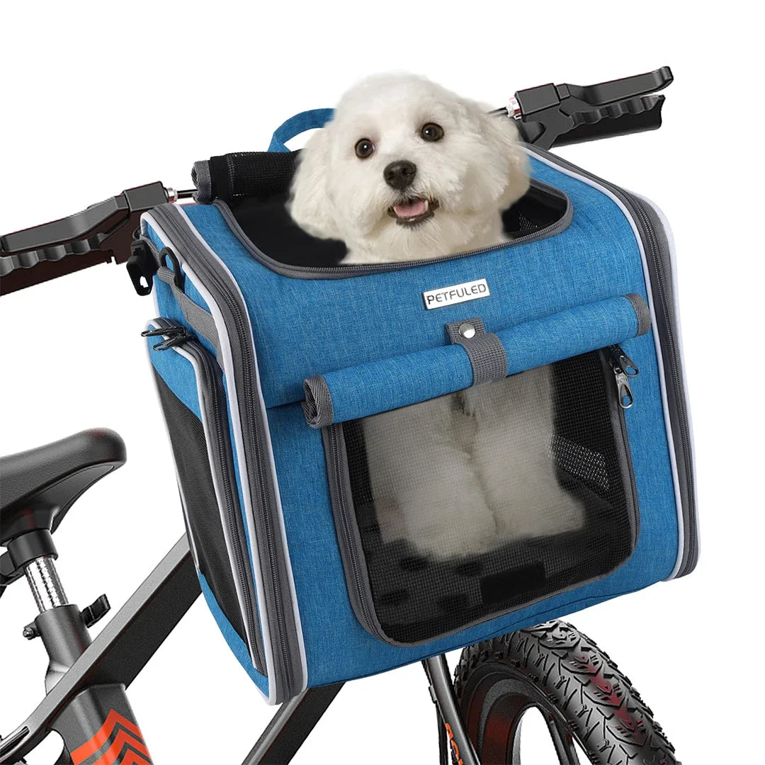 Expandable Soft Sided Pet Carrier Backpack for Biking - Smarsty