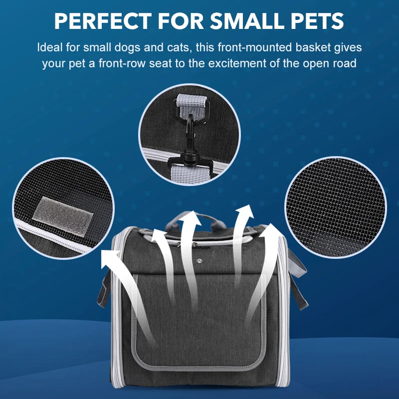 Expandable Soft Sided Pet Carrier Backpack for Biking - Smarsty