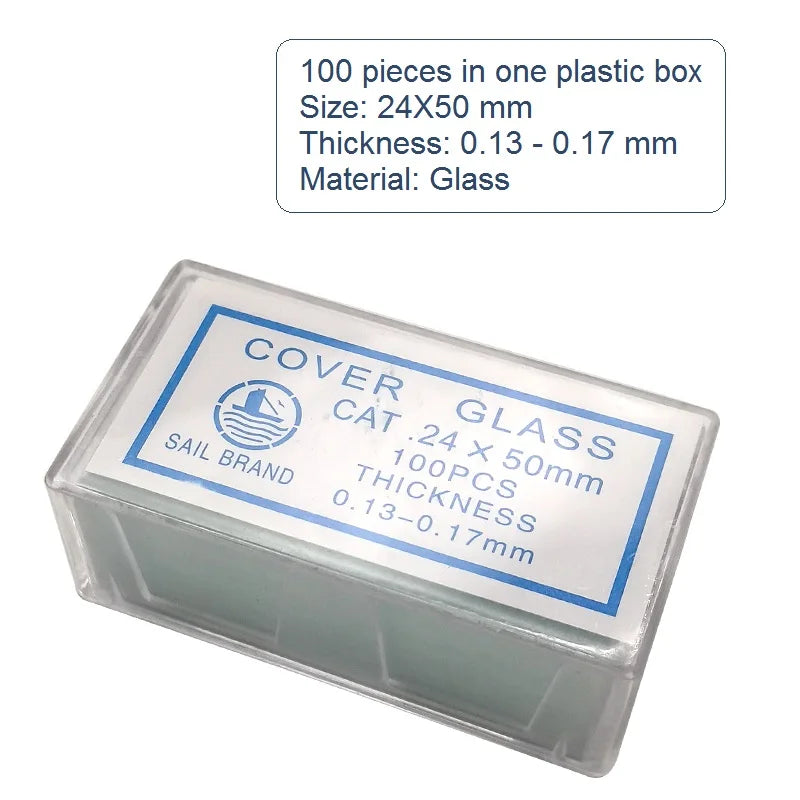 100PCS Microscope Glass Slides for Biological Use - Smarsty