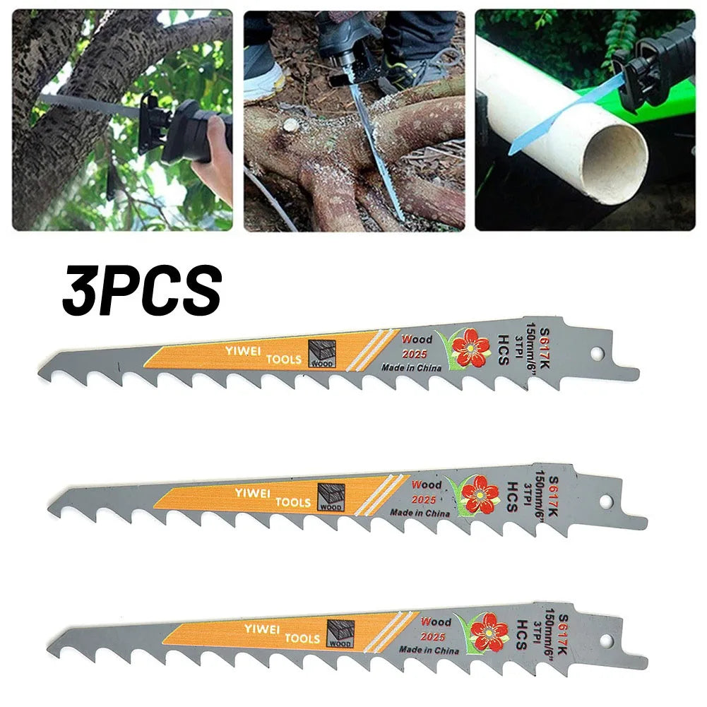 150mm Reciprocating Saw Blades for Wood Cutting - Smarsty