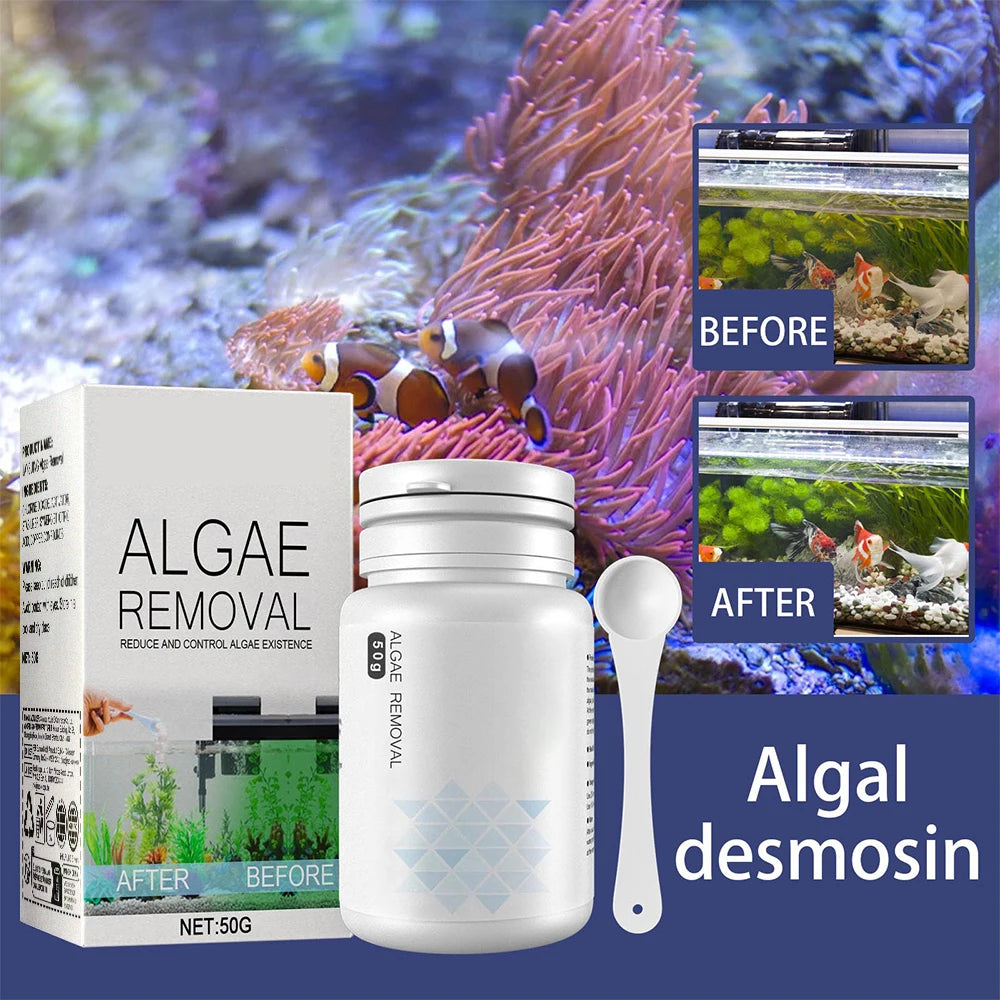 Algae Remover Powder for Clear Fish Tanks - Smarsty
