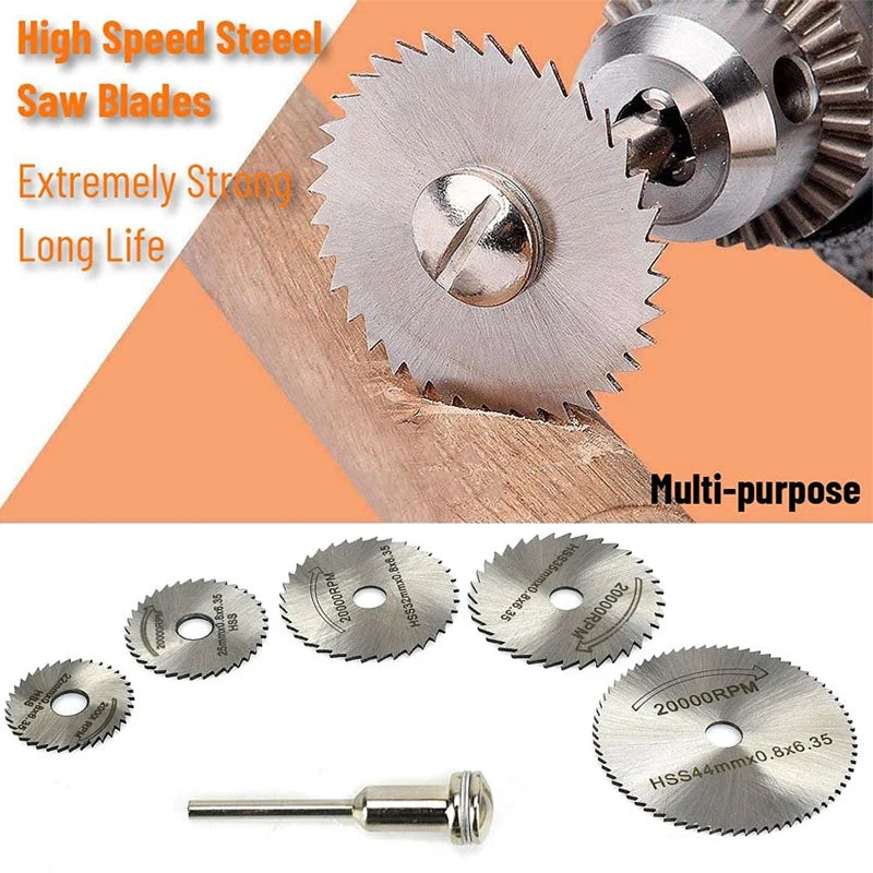 High Speed Steel Circular Saw Blades Set for Dremel - Smarsty