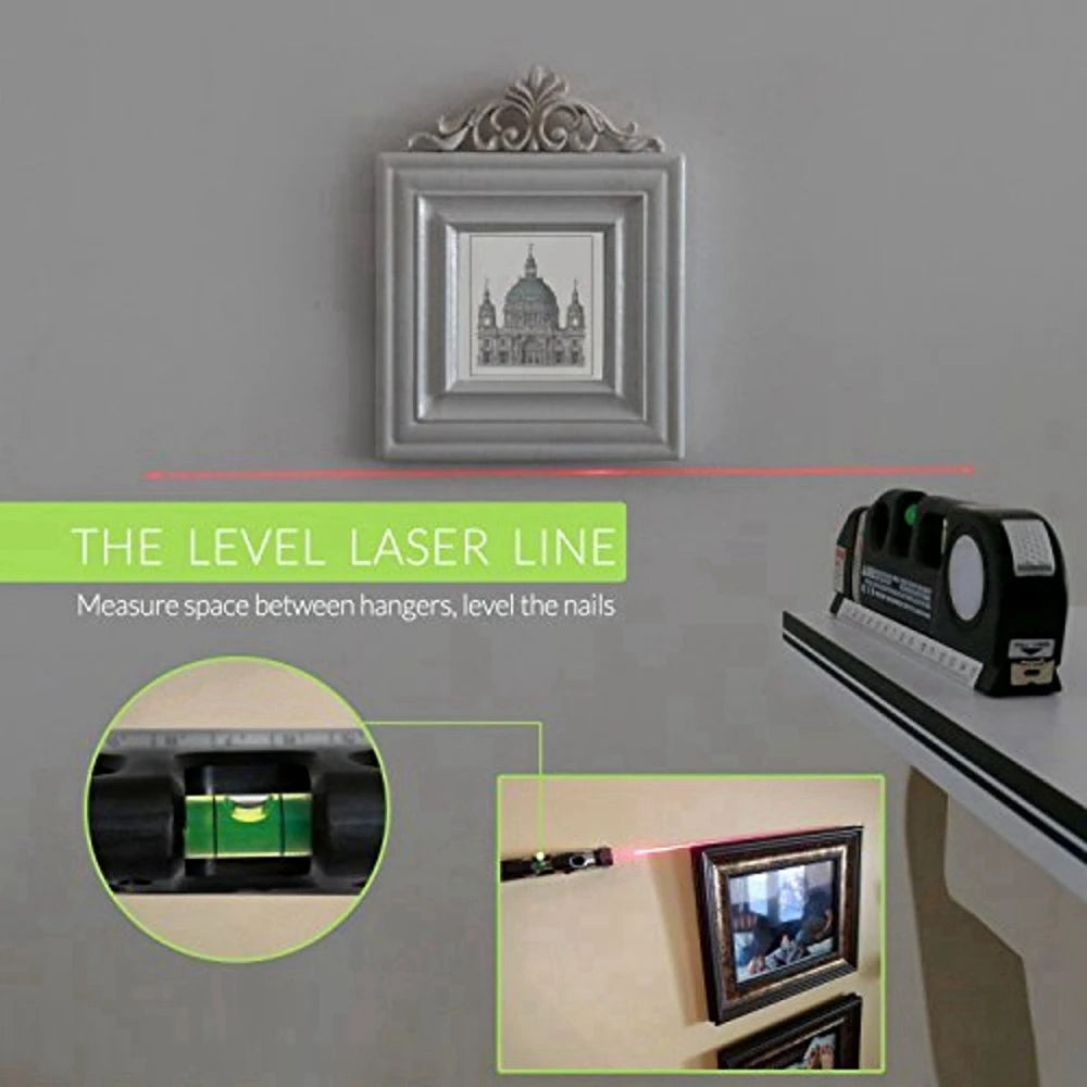 Laser Level Tool for Accurate Horizontal and Vertical Measurements - Smarsty