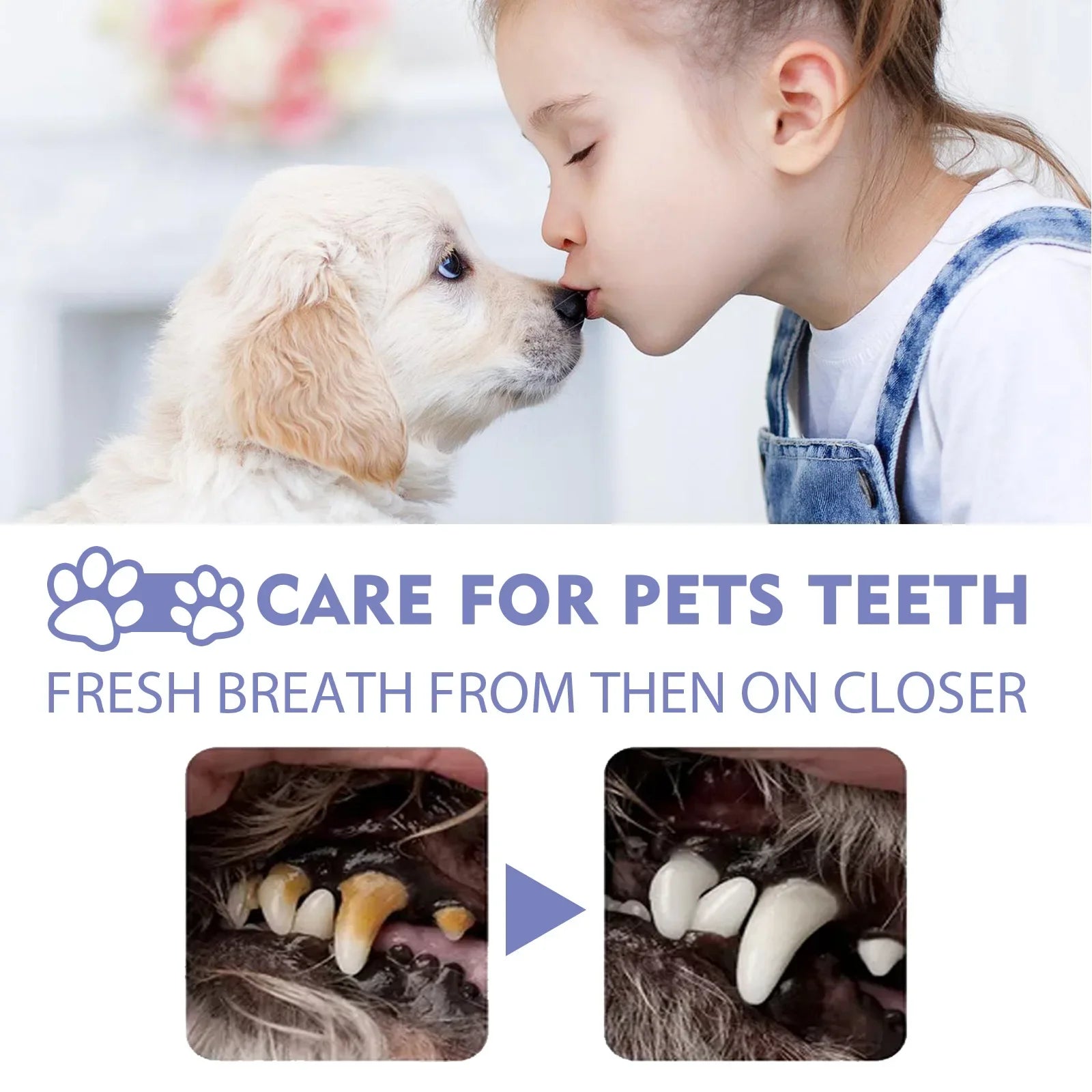 Pet Oral Cleanse Spray for Fresh Breath in Dogs and Cats - Smarsty