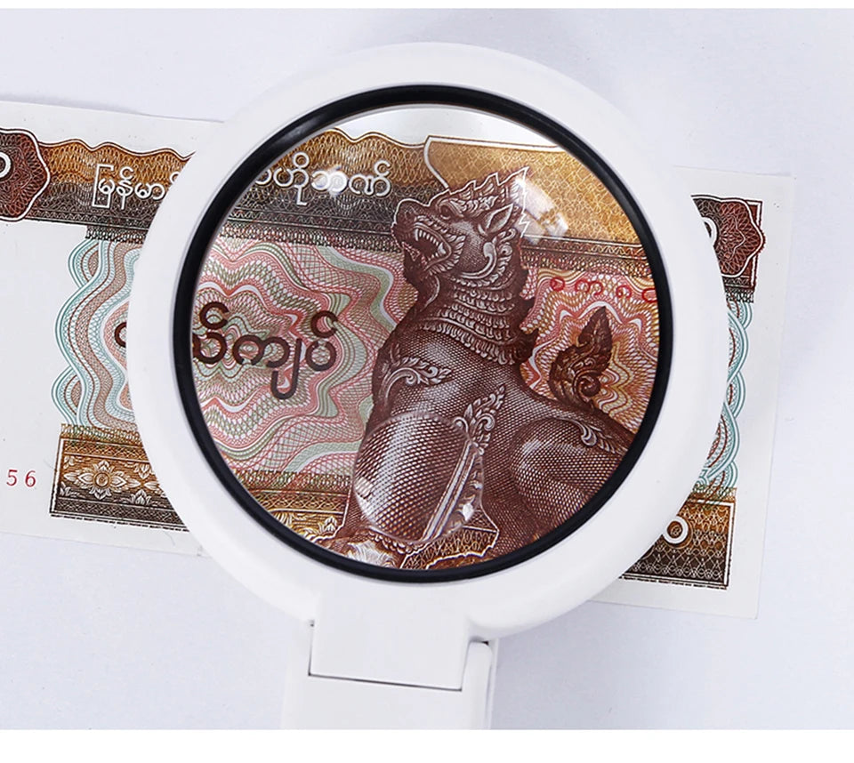 Portable Handheld Magnifying Glass with LED Light - Smarsty
