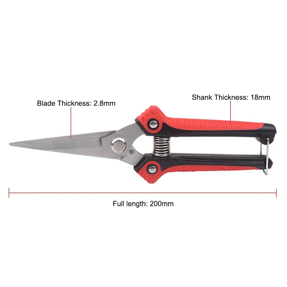 Stainless Steel Pruning Shears with Non Slip Handle - Smarsty