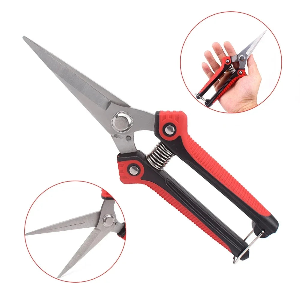 Stainless Steel Pruning Shears with Non Slip Handle - Smarsty