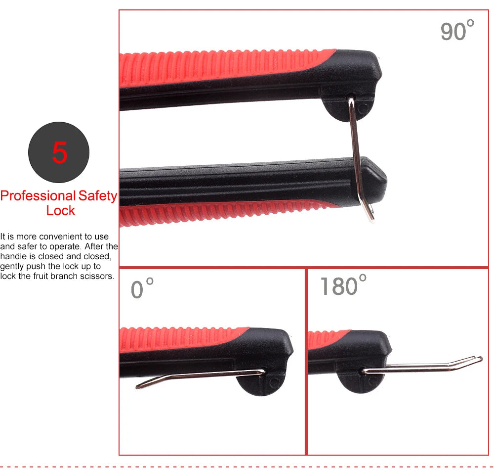 Stainless Steel Pruning Shears with Non Slip Handle - Smarsty