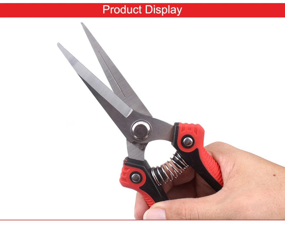 Stainless Steel Pruning Shears with Non Slip Handle - Smarsty