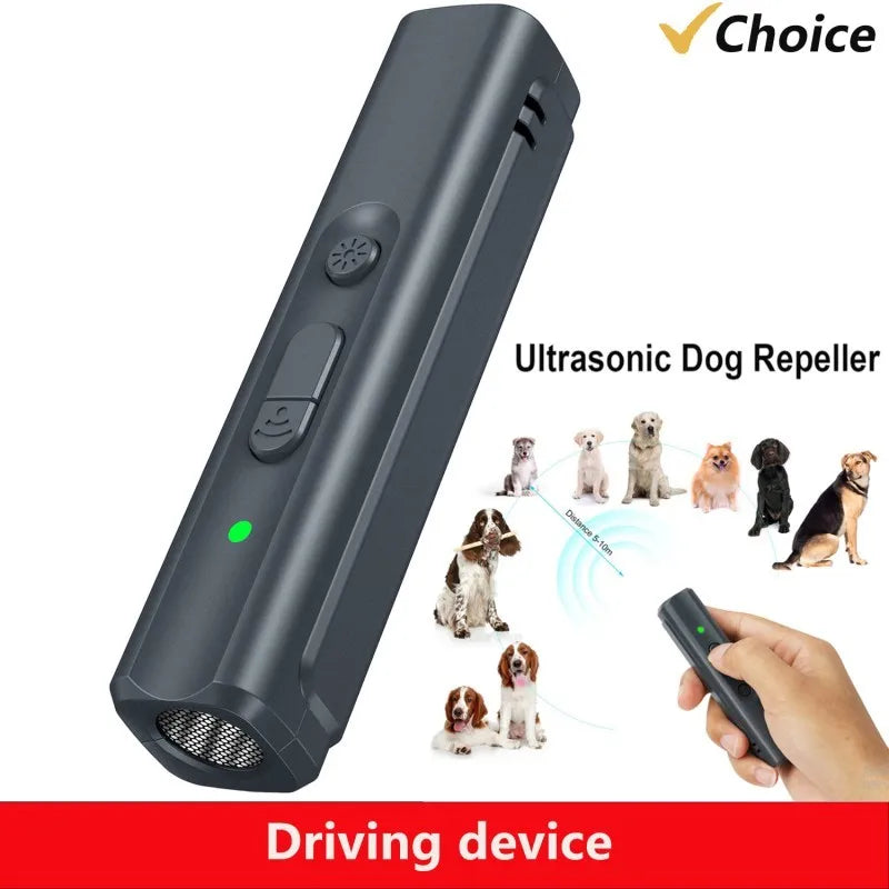 Ultrasonic Dog Repeller Portable Trainer with LED Light - Smarsty