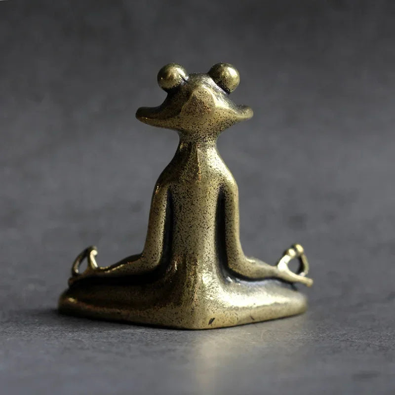 Zen Frog Incense Holder Solid Copper Decor - Smarsty