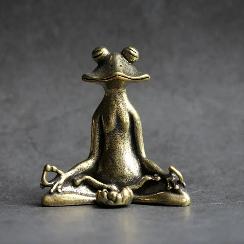 Zen Frog Incense Holder Solid Copper Decor - Smarsty