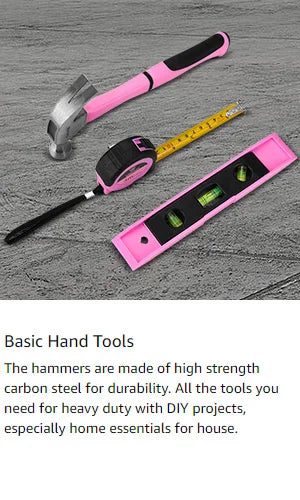 DEKO Pink 20V Cordless Drill Tool Kit Set - Smarsty