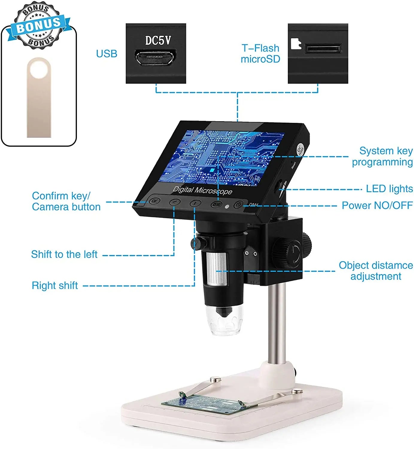 Hayve 1200X Digital Microscope for High Definition Repairs - Smarsty