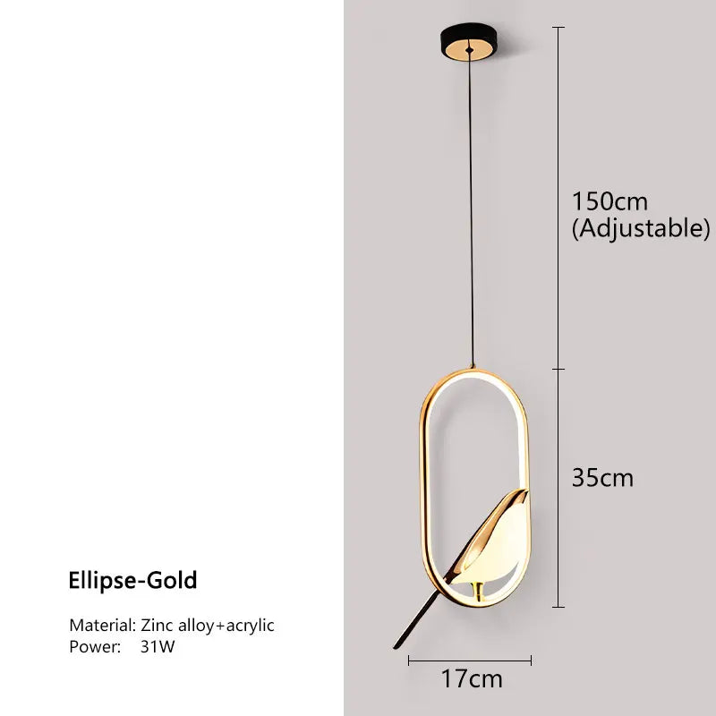 Magpie LED Pendant Lamp for Stylish Bedroom Lighting - Smarsty