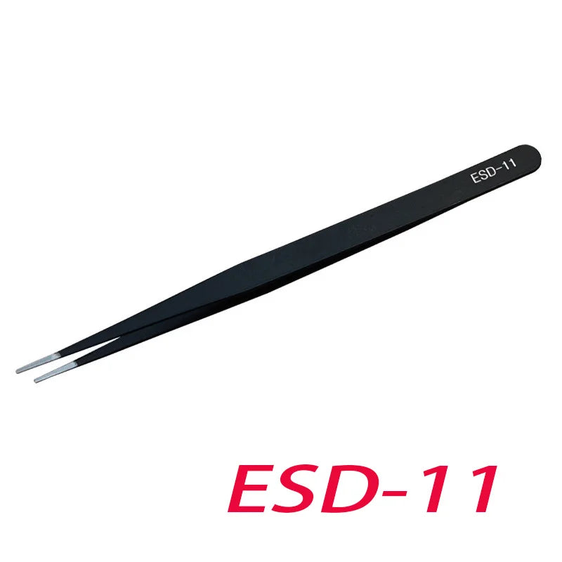 Precision Anti-Static Stainless Steel Tweezers Set - Smarsty
