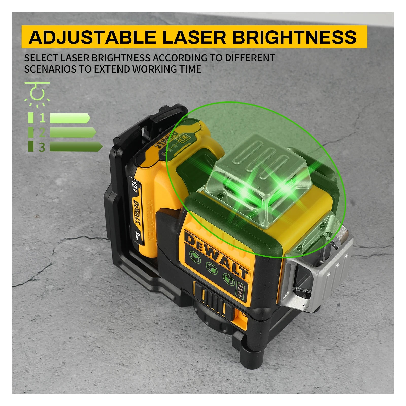 DeWALT DW089LG 12 Line Laser Level with 360 Degree Visibility - Smarsty