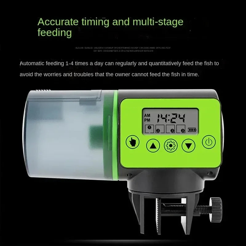 Automatic Fish Tank Feeder with Intelligent Timing Feature - Smarsty