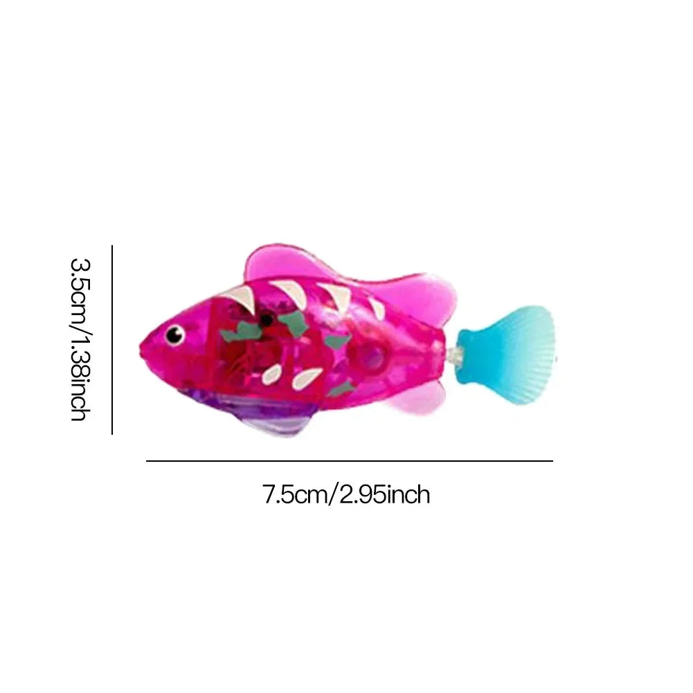 Interactive LED Cat Toy Swimming Robot Fish - Smarsty