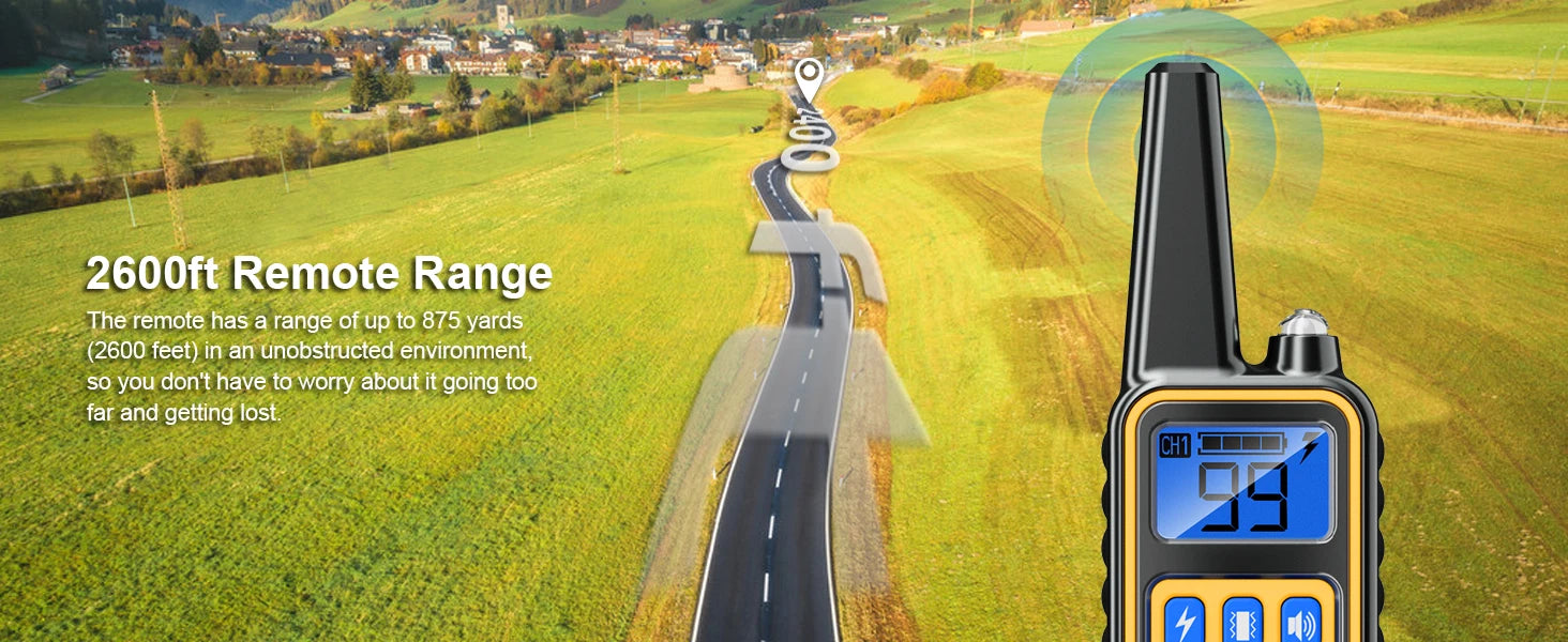 Dog Training Collar with Remote Waterproof Shock Feature - Smarsty