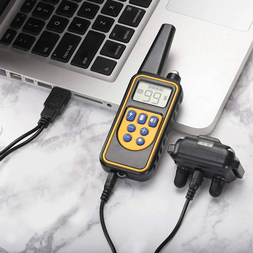 Rechargeable Electric Dog Training Collar with Detachable Bark Control - Smarsty