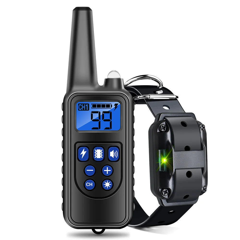 Rechargeable Electric Dog Training Collar with Detachable Bark Control - Smarsty