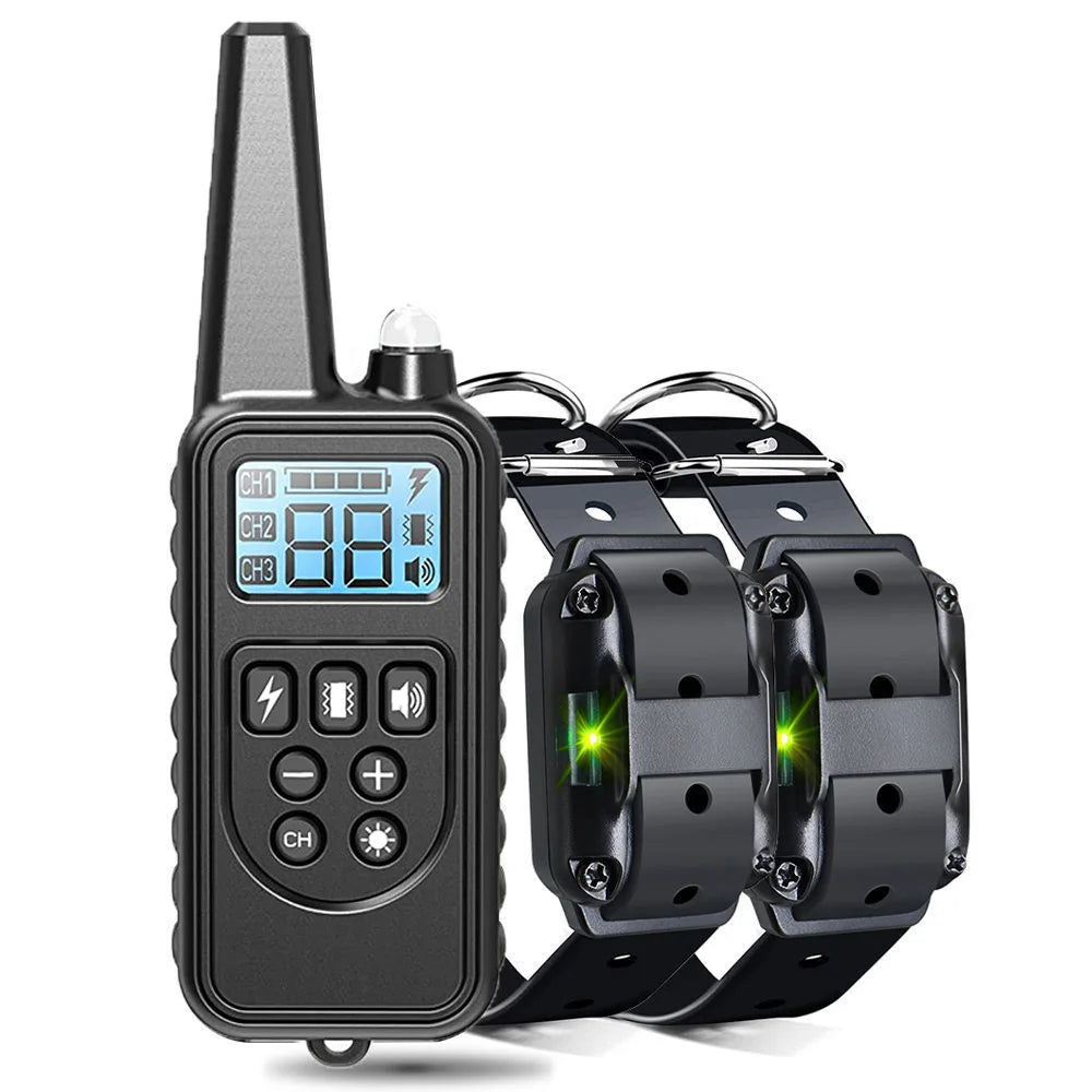 Rechargeable Electric Dog Training Collar with Detachable Bark Control - Smarsty