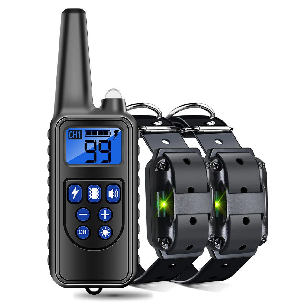 Rechargeable Electric Dog Training Collar with Detachable Bark Control - Smarsty